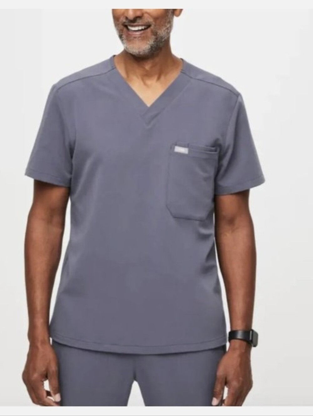 Figs Space Navy Leon Scrub Top Size M